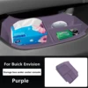 Boîte de rangement pour Buick Envision, sous la console centrale, violet.