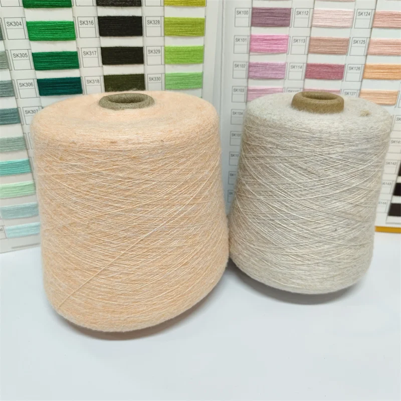 32NM/2 Wool Blended Yarn 6% Wool  51% Recycle Polyester 15% Polyester 28% PBT