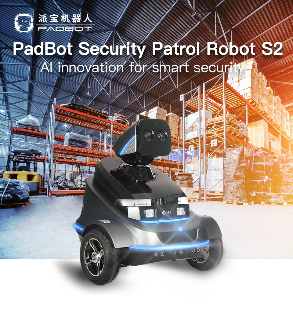 Intelligent AI Security Robot for Indoor Office Building Patrol Combat Smart Roboter Mobile Guard for Office Security
