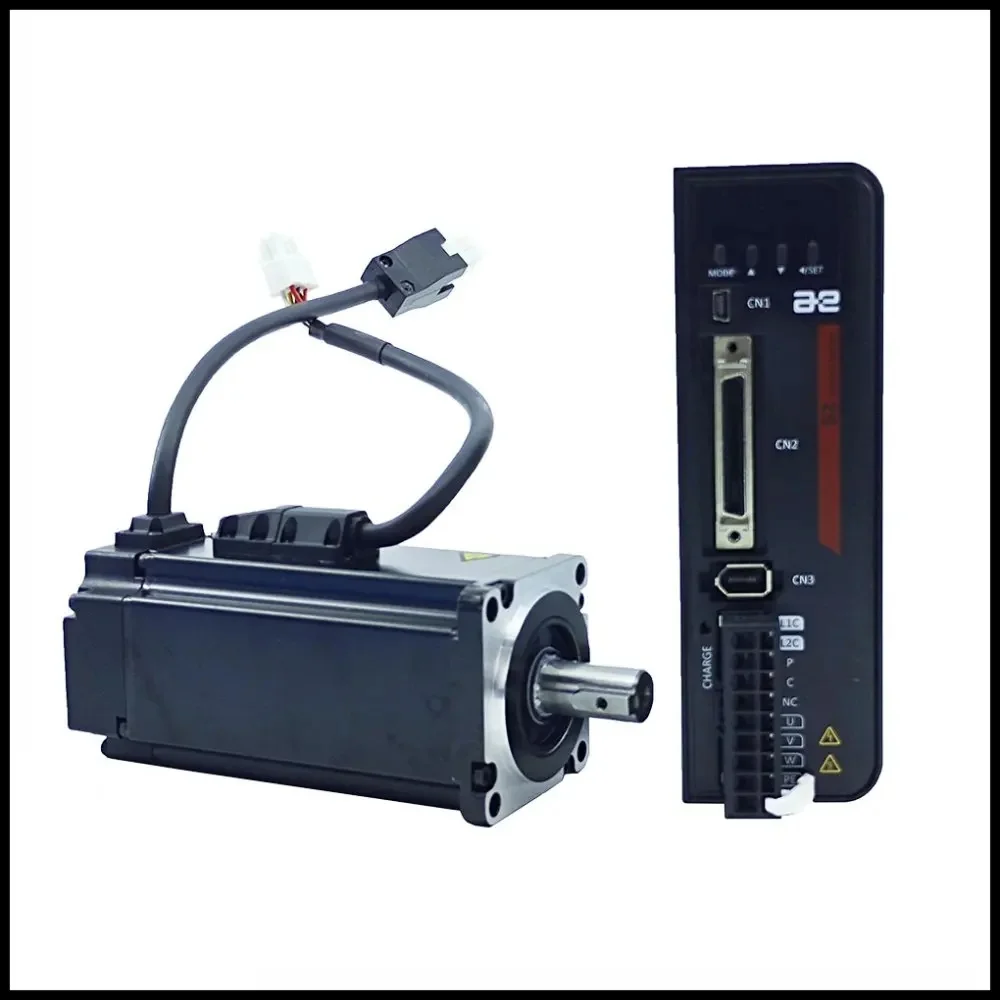 AC 220V 400W 0.4kwServo Motor+Driver Kit 1.27NM AC Motor S2P-2R8AI+AEQL-0604JFA/B Brake Kit Single-turn Magnet/Multi-turn Magnet