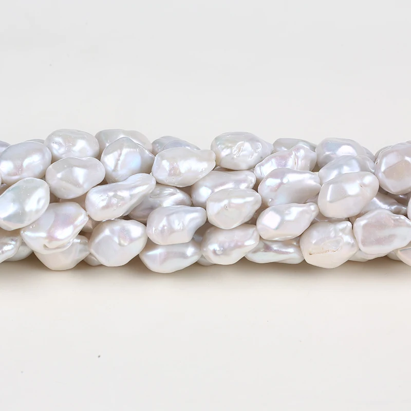 Алмазные бусины из пресноводного жемчуга для изготовления ювелирных изделий