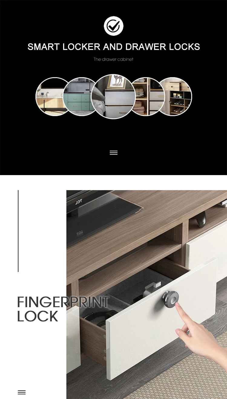 Fingerprint Drawer Lock Electronic Intelligent Door Lock