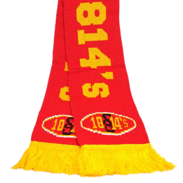 Promotion Custom LOGO Flag Scarf For Knitting Soccer Fans Scarf