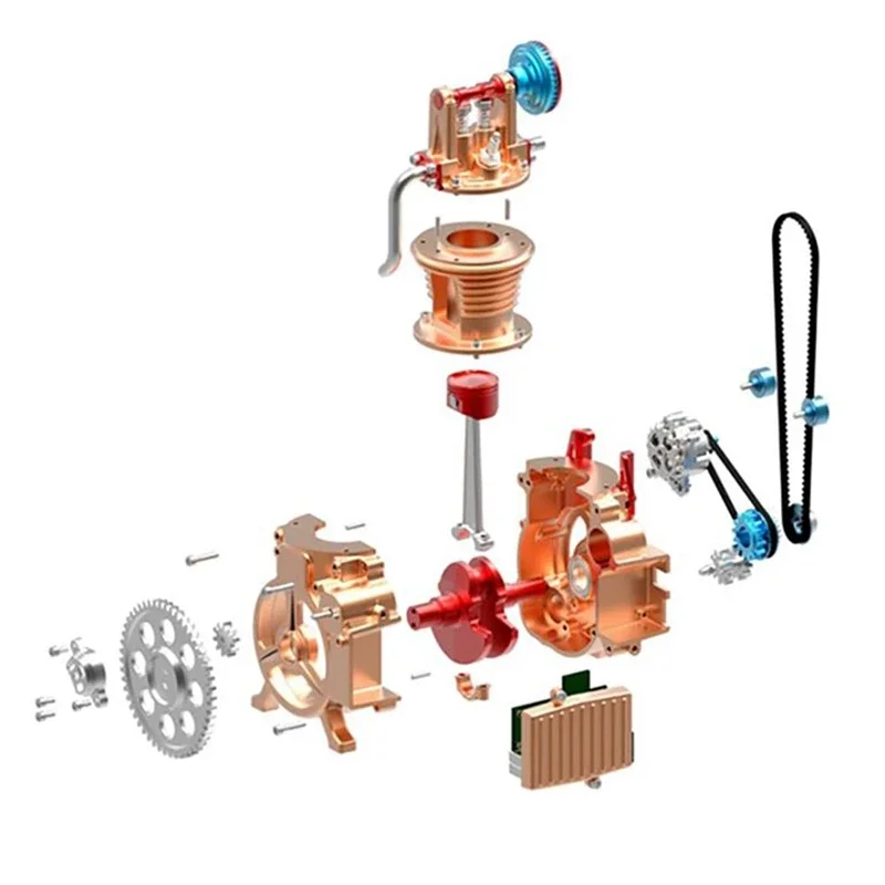 Moteur Stirling,Kit D'assemblage De Moteur De Voiture Tout Métal Monocylindre Modèle De Moteur Adulte Jouet Science Jouet Éducatif - Buy Product on