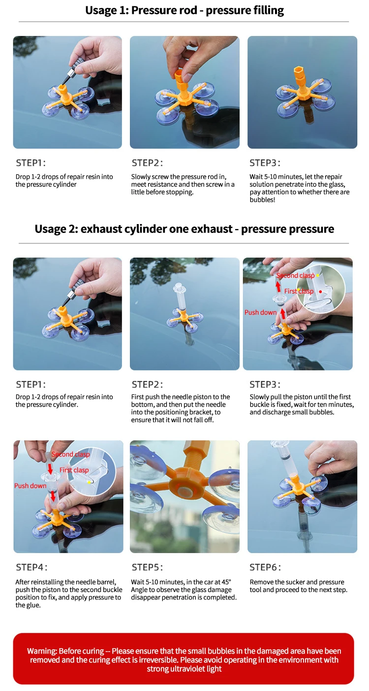 Windshield Repair Kit Automotive Glass Nano Repair Fluid Car Window