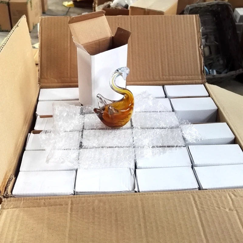 Wholesale Cheap Small Murano Glass Animal Figures Glass Bird Figurine