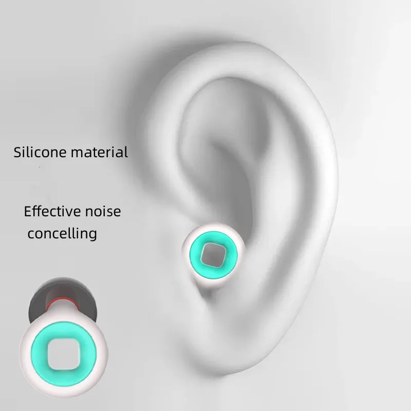 Wholesale Earplugs Adjustable Safety Hearing Protective Sound Proof Silicone Ear Plugs For