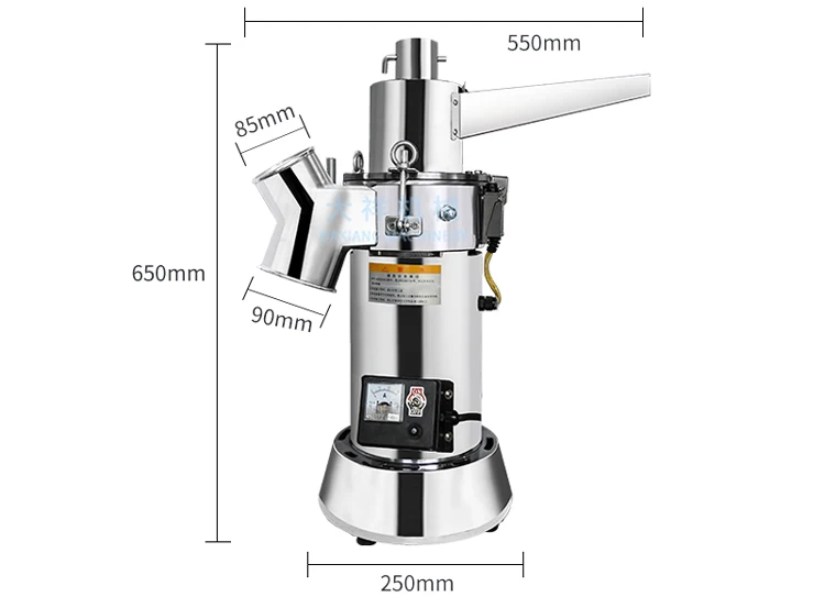 DX-25B Widely Use Food Chemical Lab Mini Pepper Masala Rice Corn Seasoning Powder Pulverizing Machine manufacture