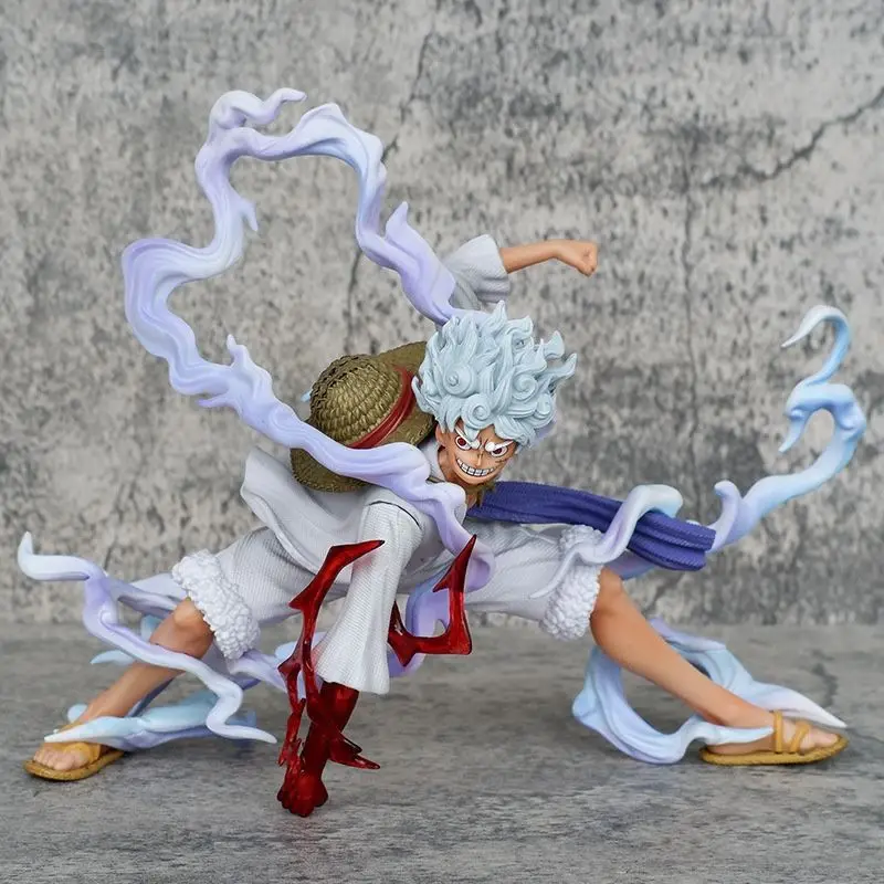17.5cm White Hair Action Figure - Sun God Nika Gear 5 Luffy