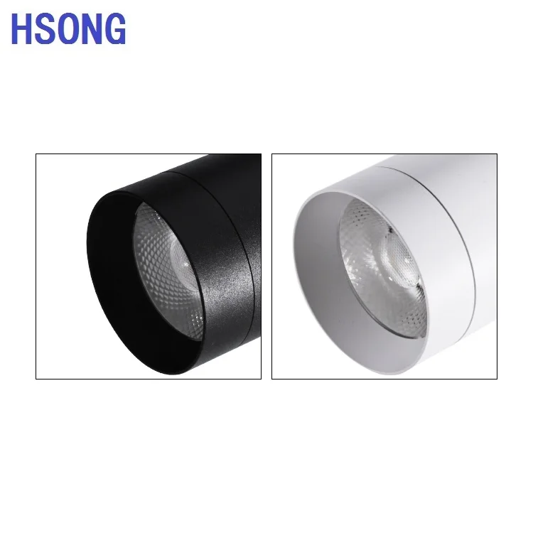 
Диммируемые трековые светильники нового дизайна, 20 Вт, cob, 2/3/4 фазы, Антибликовая Магнитная трековая система освещения для отеля 