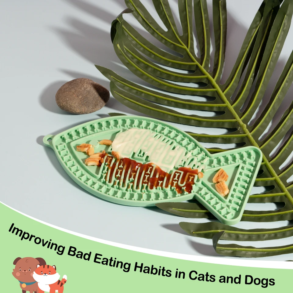 Shurui Pet Dog Licking Pad Pet Lick Mat Silicone Dog Lick Mats For Dogs Slow Feeder Licking Mat