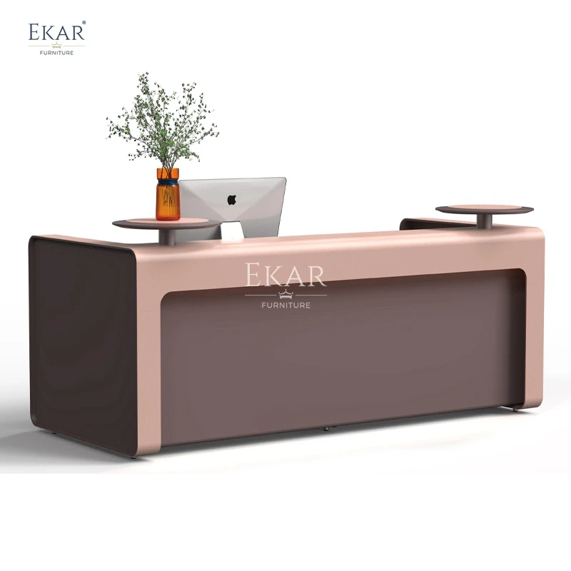 Modern company reception desk-commercial furniture-office furniture-desk supplier