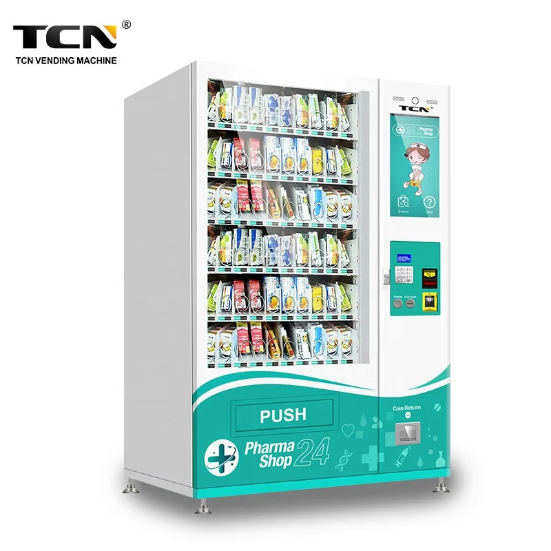 TCN Robotic Touch Screen Smart 24 Hours Self Service Pharmacie Vending Machine for Drug and Mask