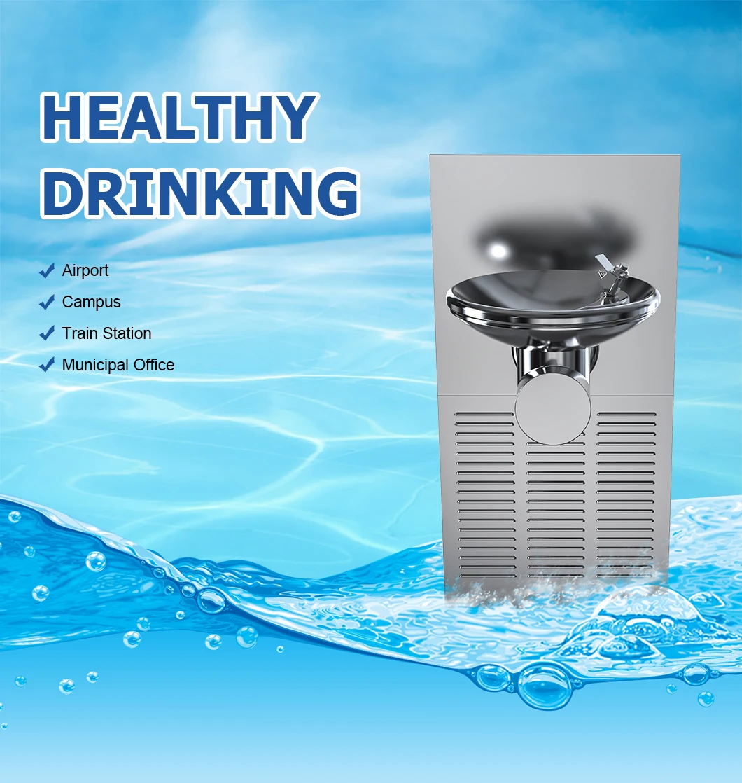 Commercial Hot Sales Water Soap Dispenser Wall Mounted Water Cooler Fountain With Water Filter For Airport factory