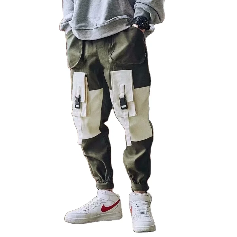 Pantaloni Cargo Da Uomo Larghi Dal Design Autunnale Di Nuova Moda Con 6  Tasche Con Nastro In Tessuto - Buy Pantaloni Cargo Da Uomo Con 6 Tasche,Pantaloni  Cargo Da Uomo,Pantaloni Larghi Product