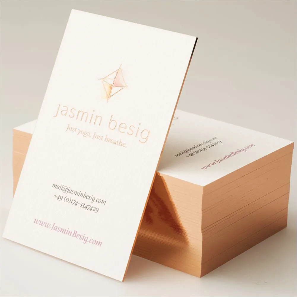 Custom Business Cards Printing Service Paper Name Gold Foil