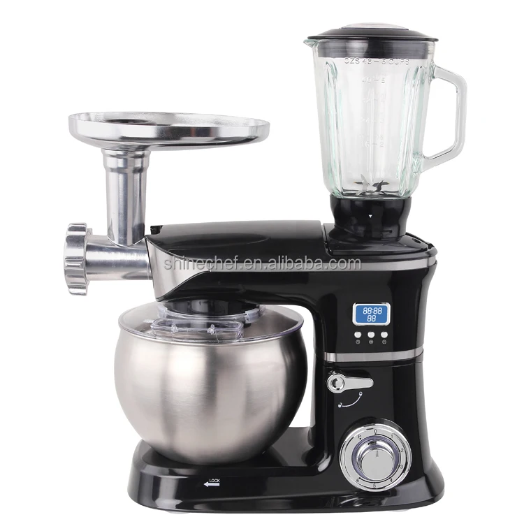 OEM 6.5L 7L  Multifunction Dough Electric Cake Mixer Household Kitchen Machines Stand Food Mixers With LCD Timer