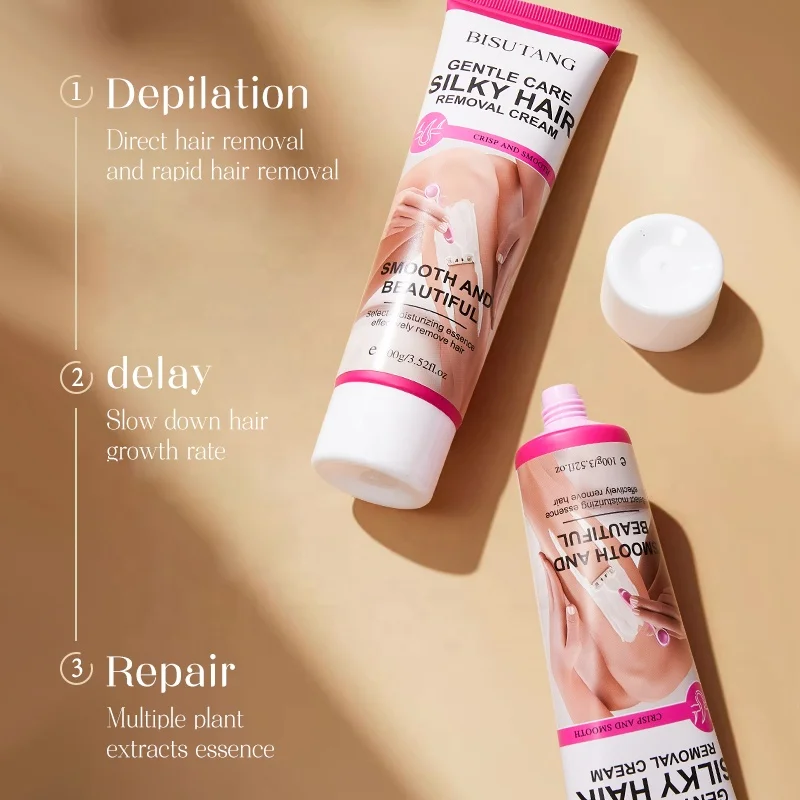 Private Label 100g Hair Removal Cream for Women Mild & Non-Irritating Deep Clean Hair Removal Cream Chemical Ingredient