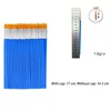 Tige bleue, fourrure jaune, avec un capuchon de stylo