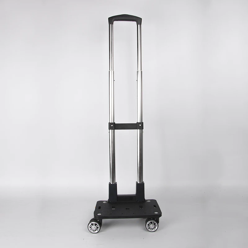 Factory Sale Retractable Trolley Handle Accessory for Kids' School Backpacks Featuring Plastic Wheels