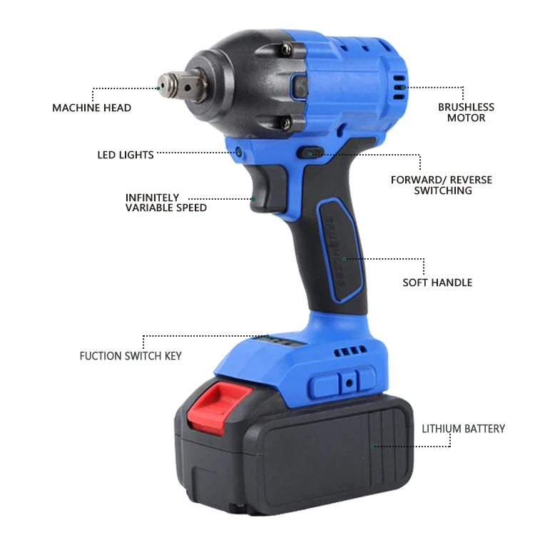 Лучший 450NM 1/2 Inch Электрический ударный гайковерт с 17/19/21/22 мм гнездо