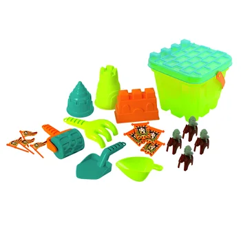 Playgo Deluxe Sand Castle  for Kids Aged 5-7 Years Customizable Unisex Outdoor Plastic Toy Barreled Beach Castle