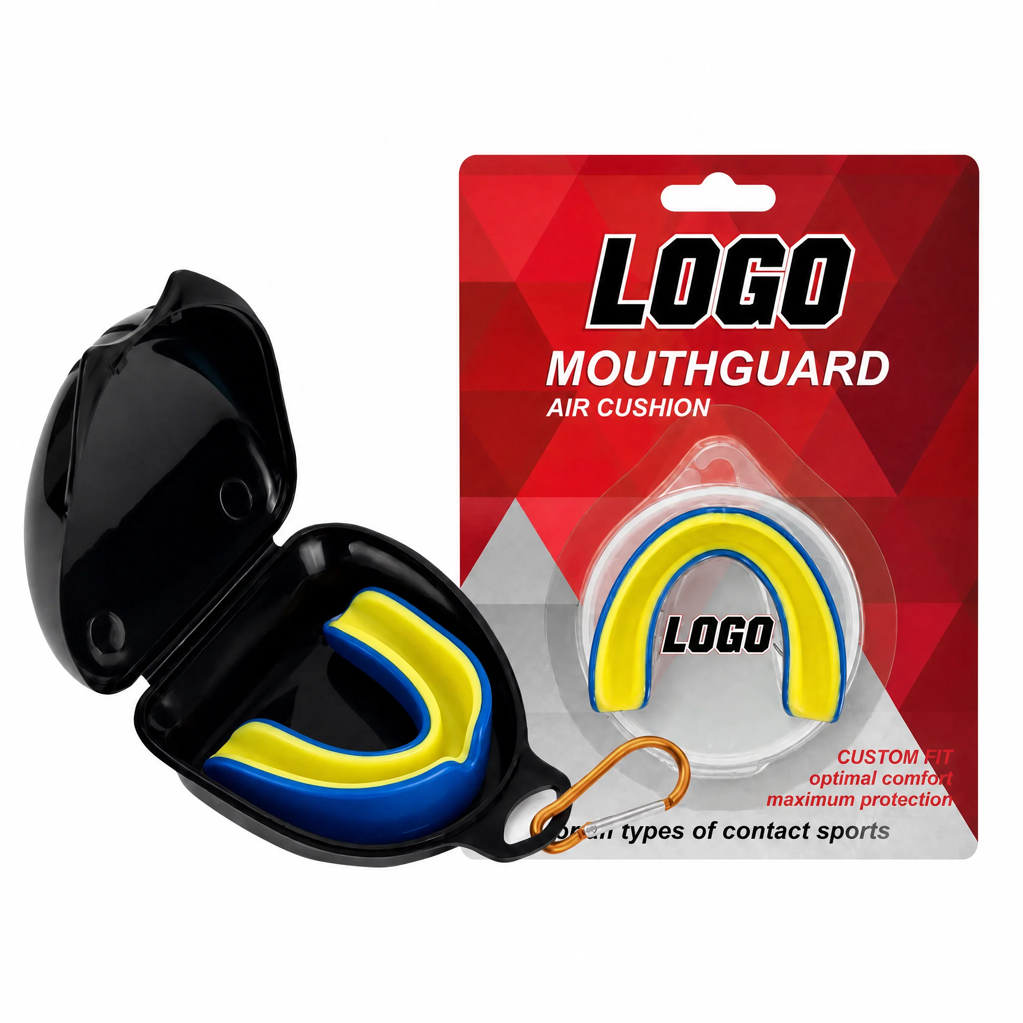 Boxing Mma Football Mouth Guard Fronts Gum Shield Rugby Teeth Grinding Protection Sports Mouth Guard for Grinding Teeth OEM
