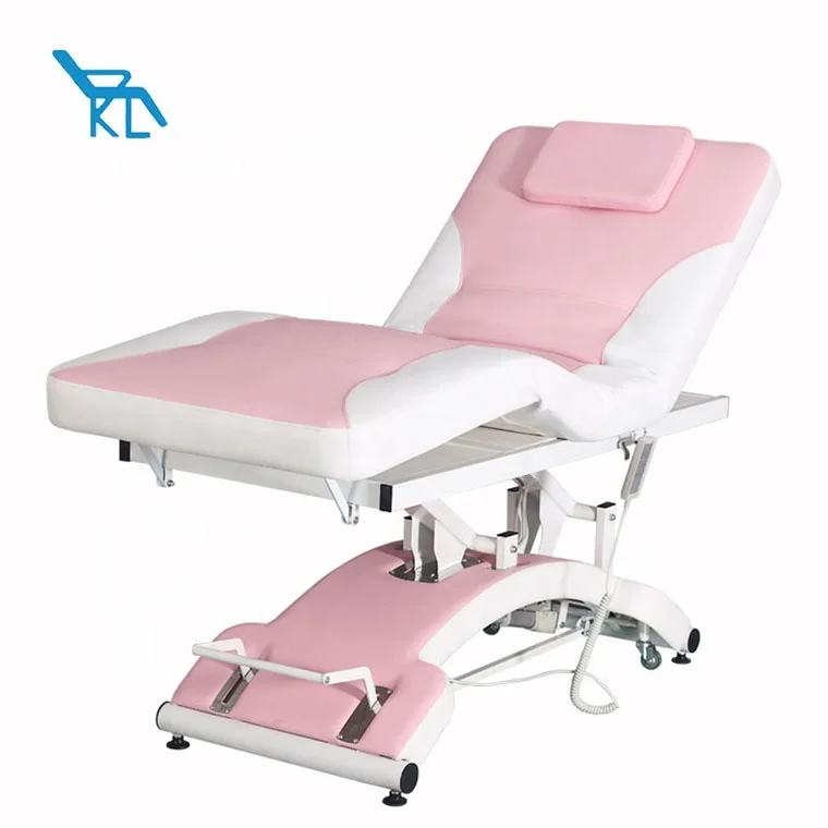 Cheap Price Adjustable Luxury Body Treatment Spa Treatment Beauty Salon Cosmetics Eyelash 3 Electric Motor Facial Massage Bed