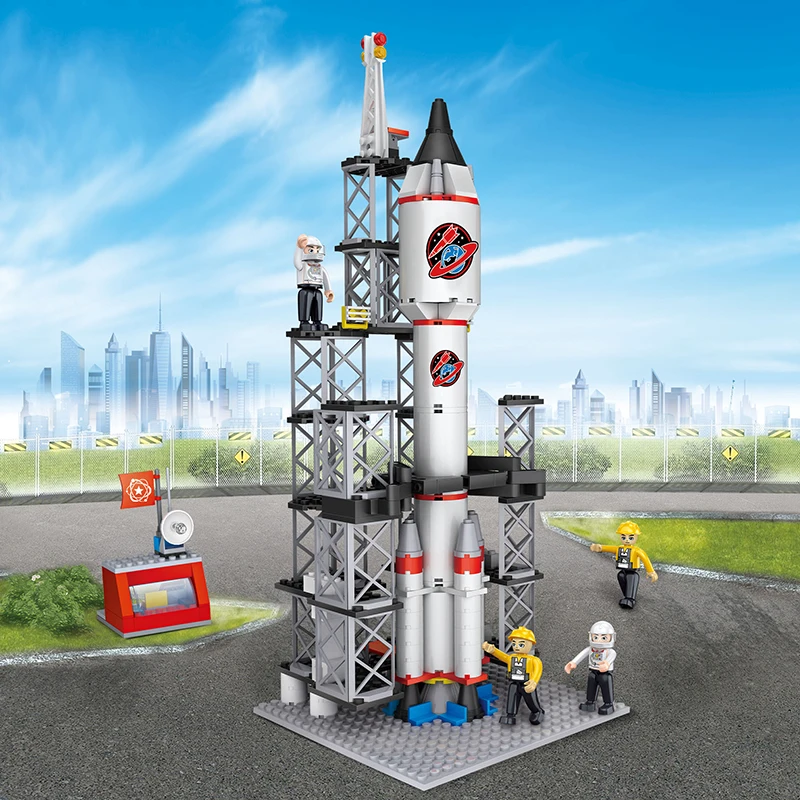 COGO 309 PCS Kids Building Blocks Rocket Space Set - Creative