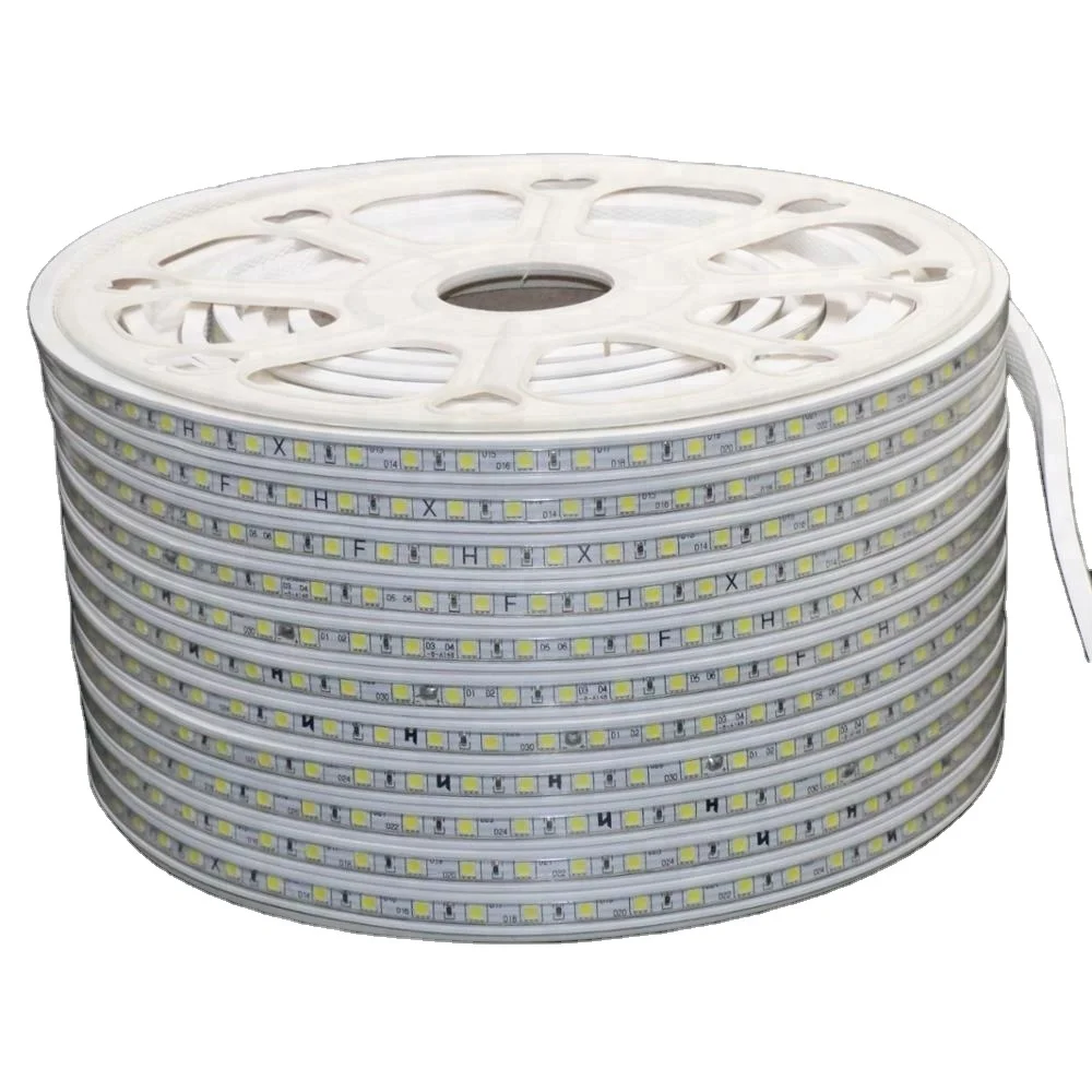 Ac 220v Led Strip 5050 50m 100m Ip67 Waterproof White Warm White Rope Light Led Strip Light 