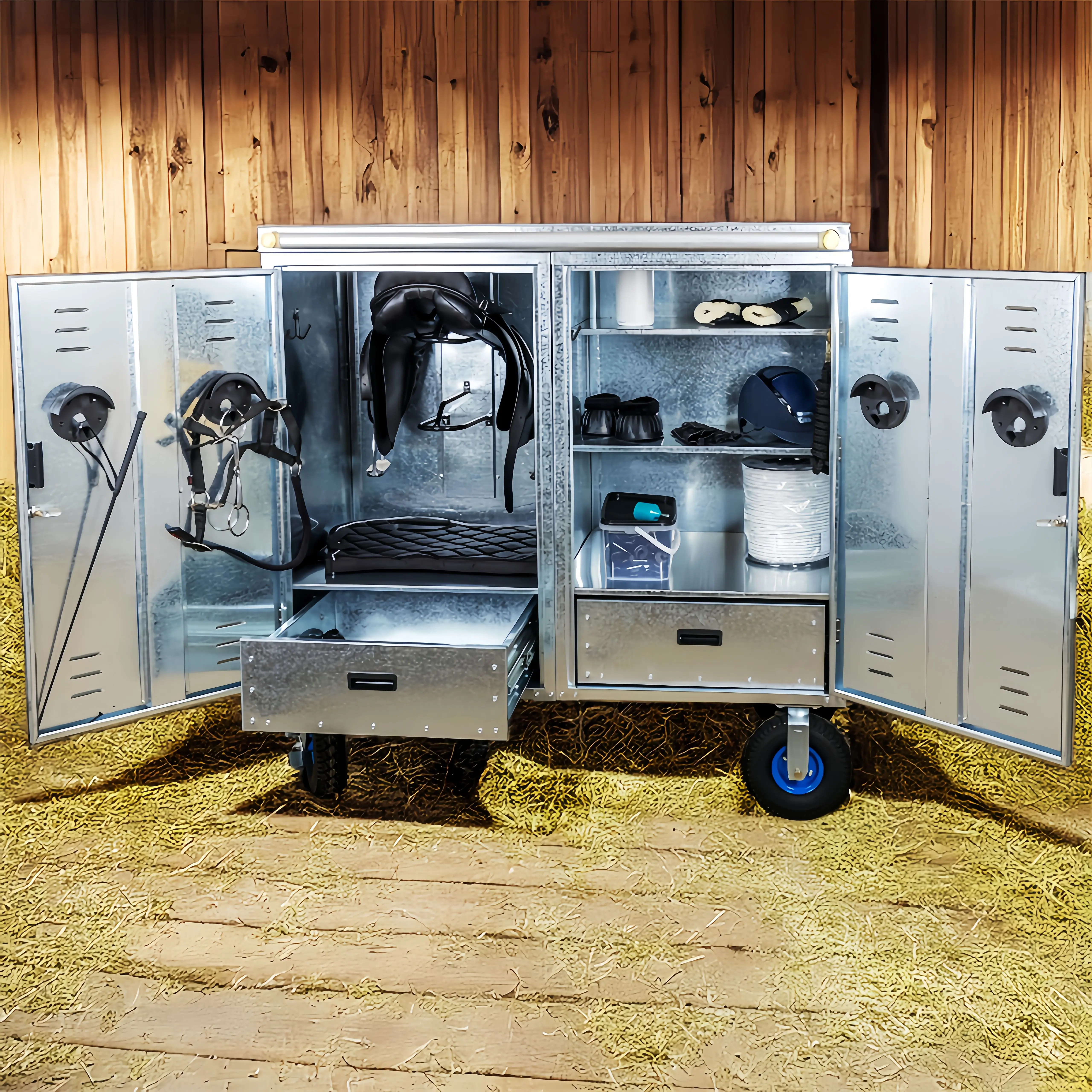 horse tackle box The Dark They offer convenience for transporting your gear to different areas of the barn or even to horse shows or events TACK BOX WITH SHALLOW TRAY