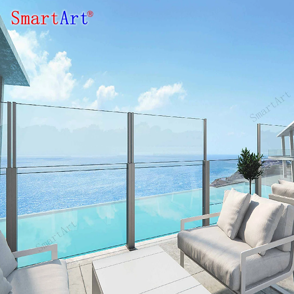 Smartart Manuel Sliding Railing System Aluminum Retractable Windbreaker ...