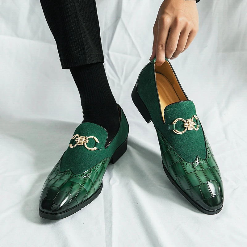 A758 Latest Style Big Size PU Leather Dress Shoes for Men