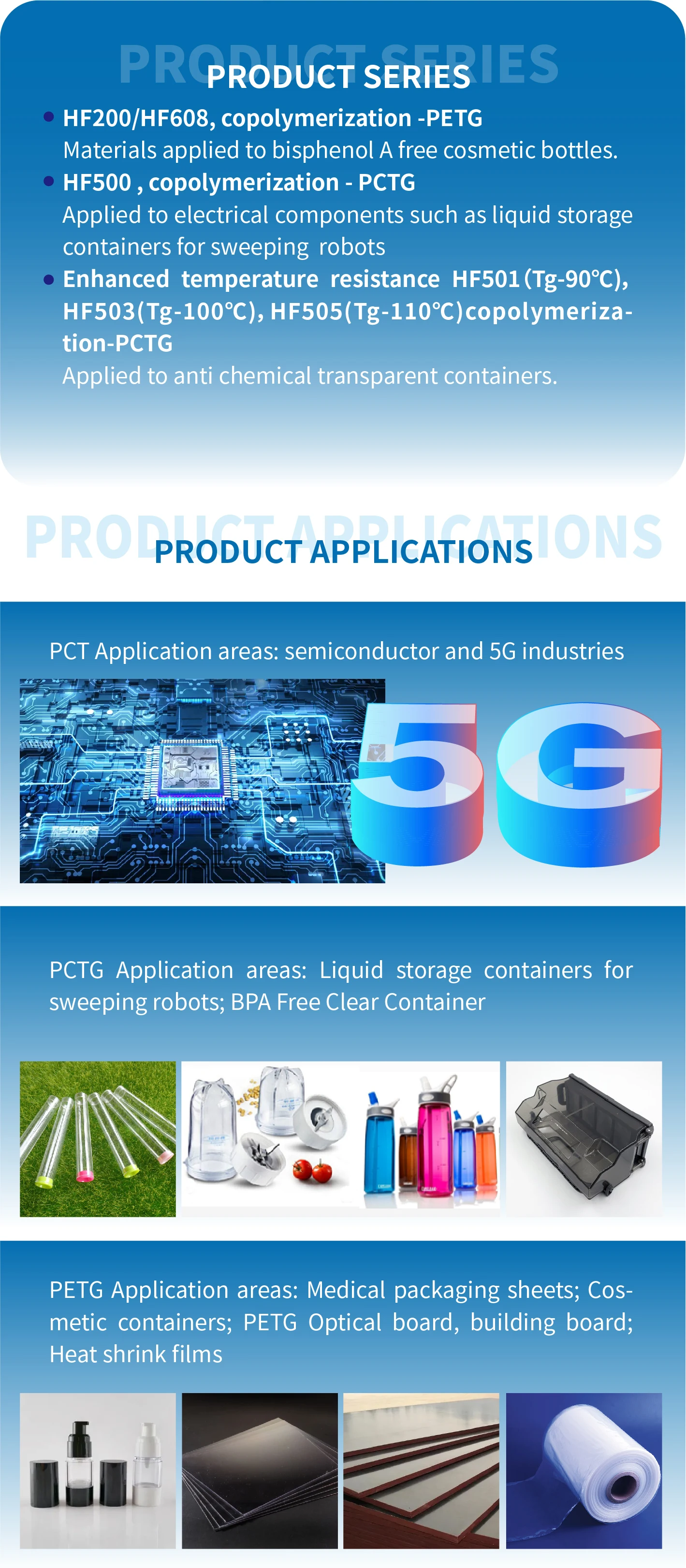 Plastic Raw Material Virgin Resin Bulk Petg Pctg Terephthalate Granules