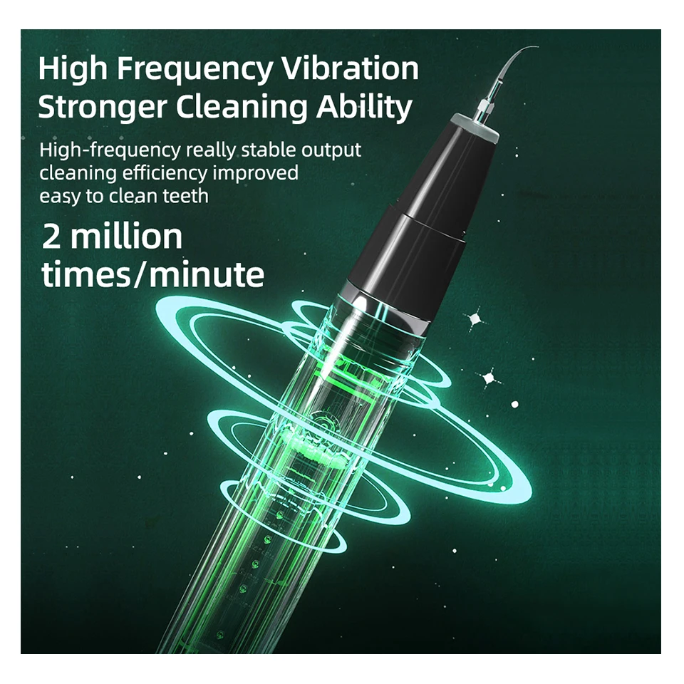 Home Portable Rechargeable Nettoyeur Dentaire Tooth Whitening Kit Tartar Plaque Remover aperçu 5