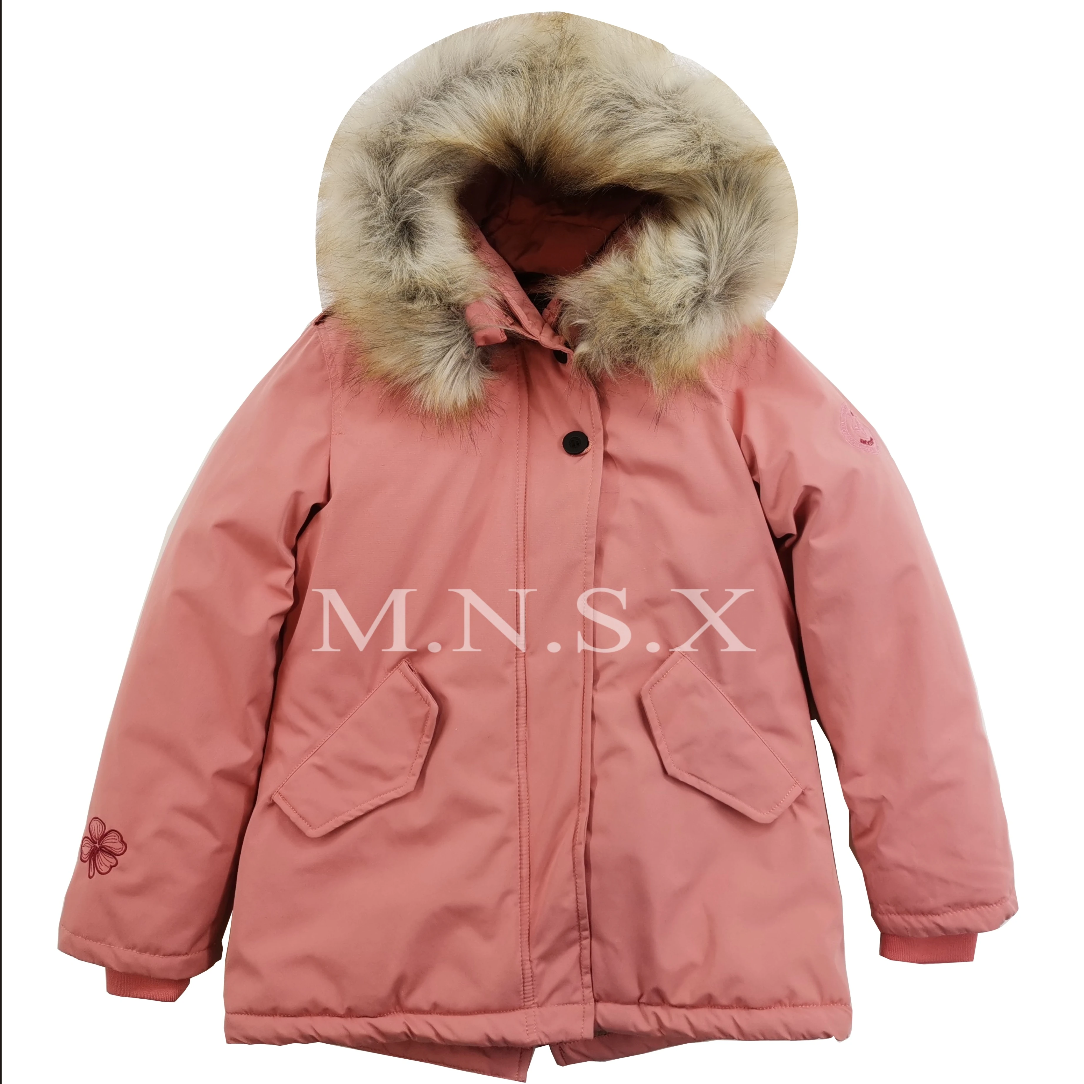 Зимняя стеганая куртка с капюшоном для