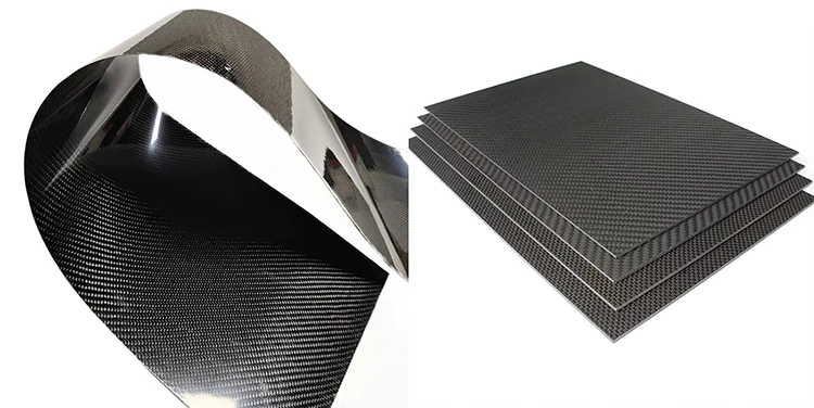 QUARKZMAN Carbonfaserplatte 240x240x2mm - 3K Kohlefaser Sheet