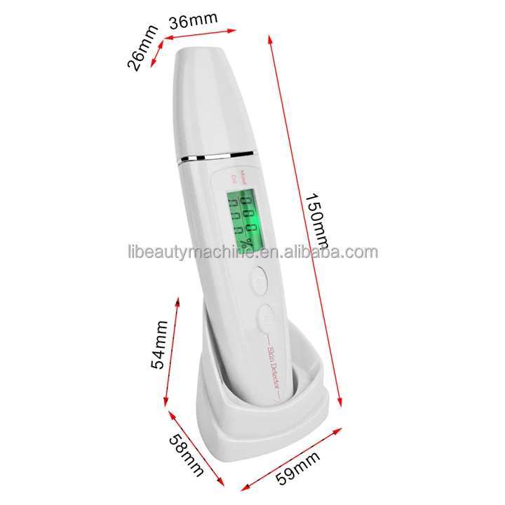 High Sensitive Moisture Water Oil Tester LED Digital Skin Analyzer for Beauty Care For Home Use