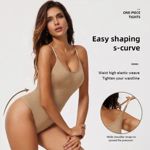 Seamless Shapewear Bodysuits for Women Postpartum Shapewear With Crotch Clasps Tummy Control Body Faja Body Thong Butt Lifting