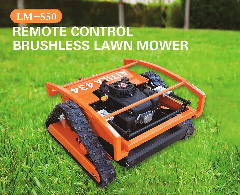 Multi Functional Gasoline Automatic Remote Control Slop Lawn Mower 