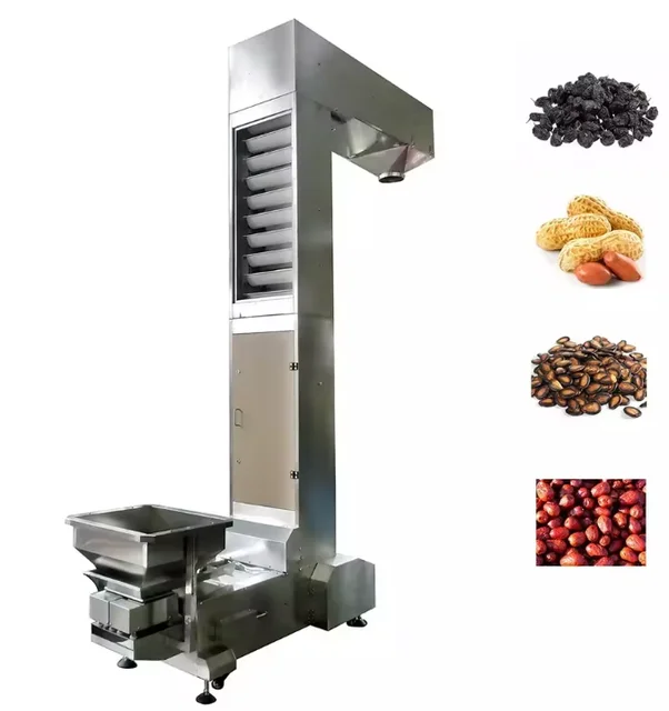 Z type Bucket Elevator Conveyor lifter for nuts potato tomato chips powder