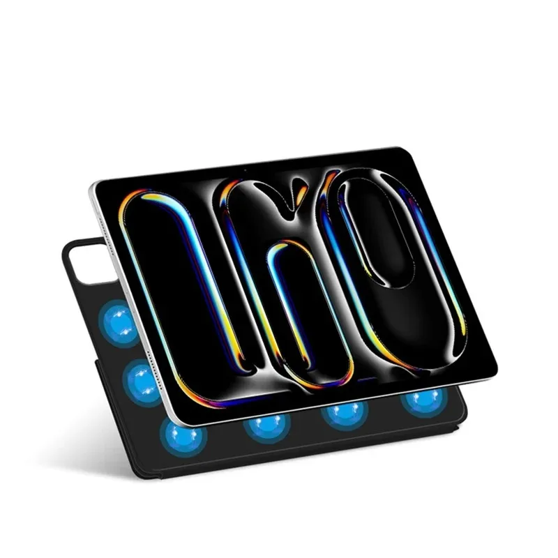 product for ipad pro 13 2025  2024 leather case origami stand magnetic tablet case with magnetic flap auto wake sleep shockproof-3