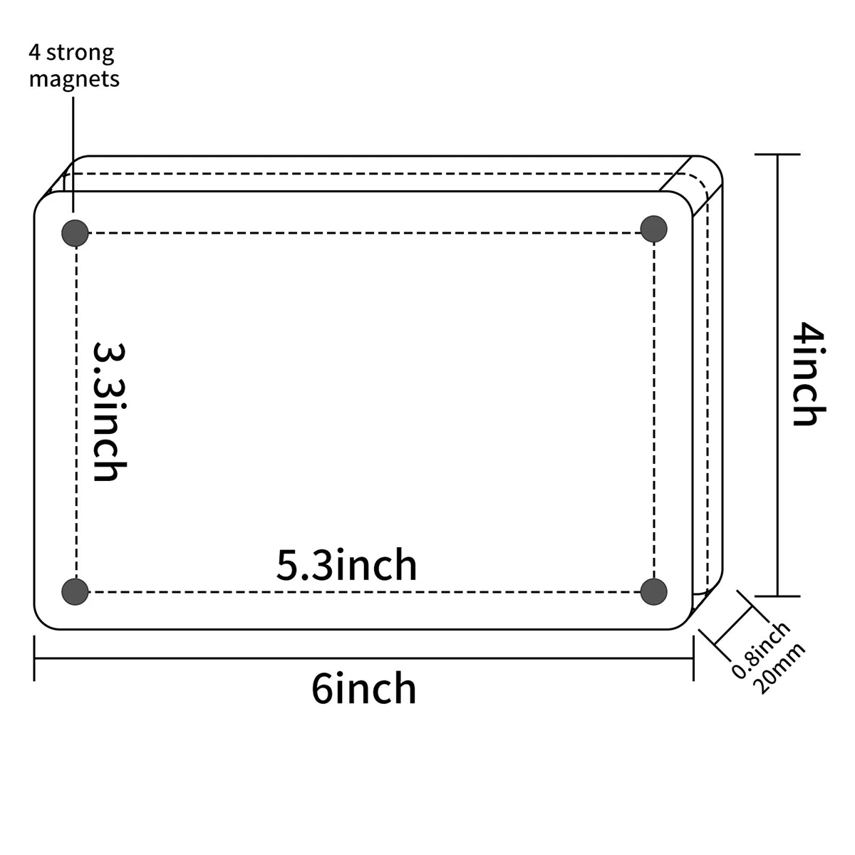 Custom Sized Desktop Display Doublesided Clear Acrylic Picture Card