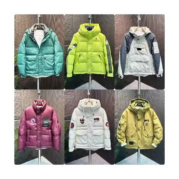 New men's down jacket trendy Korean version short fitting and thickened youth men's down jacket hair replacement