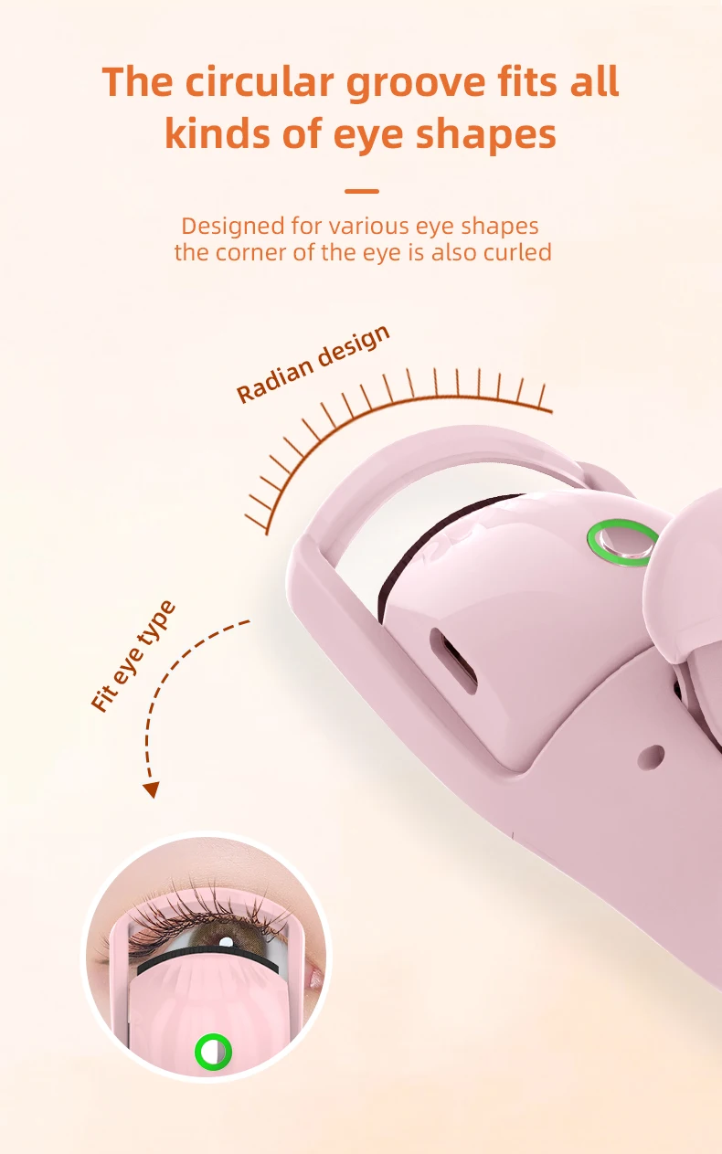 New Design Pink Cute Snail Eyelash Curler Wholesale Custom Private