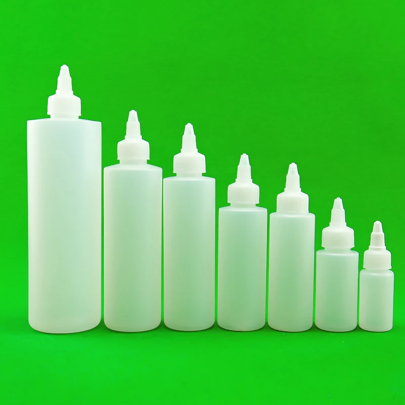 30ml 60ml 100ml 120ml 500ml HDPE Oil Bottle Plastic Squeeze Bottle Liquid Use Bottle For Essential Oil Liquid