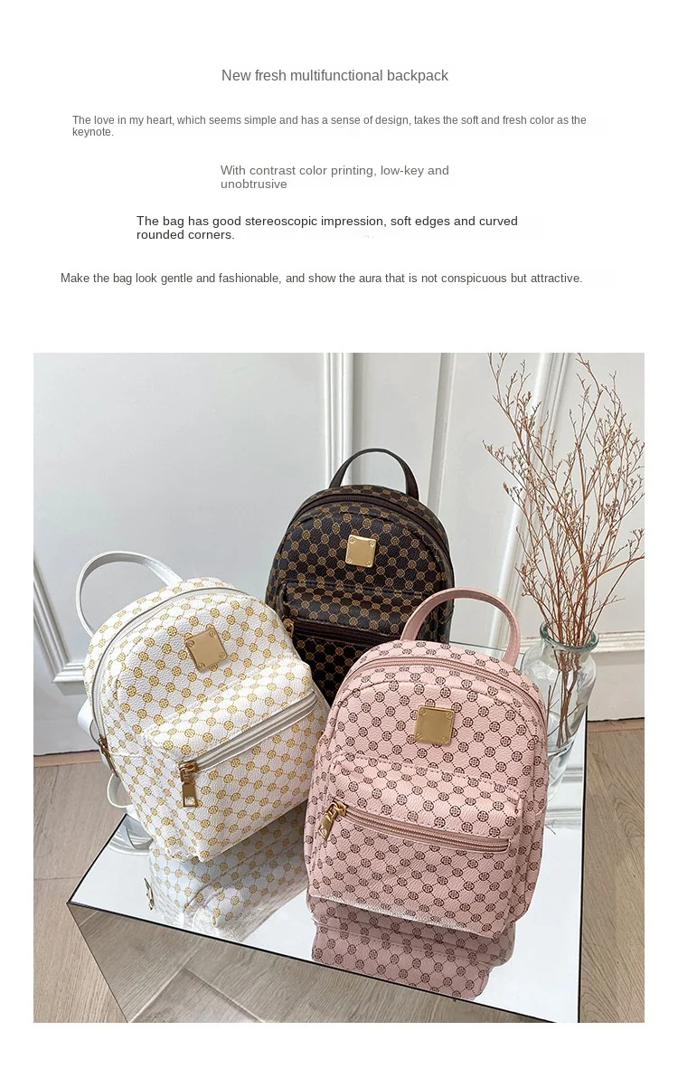 Hot Sale School Mini Pu Leather Backpack Women Fashion Backpack Purses