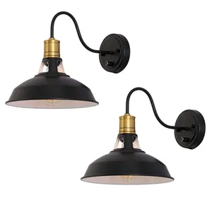 Vertak New Design Modern Home Indoor Wall Lamp Decorative E27 Bulb Black Bedroom Pendant Light