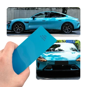 High Quality 1.52*18m Car Wrap Film Self-Adhesive Glossy Blue Vinyl Car Sticker  Material Protective Paint Coverage