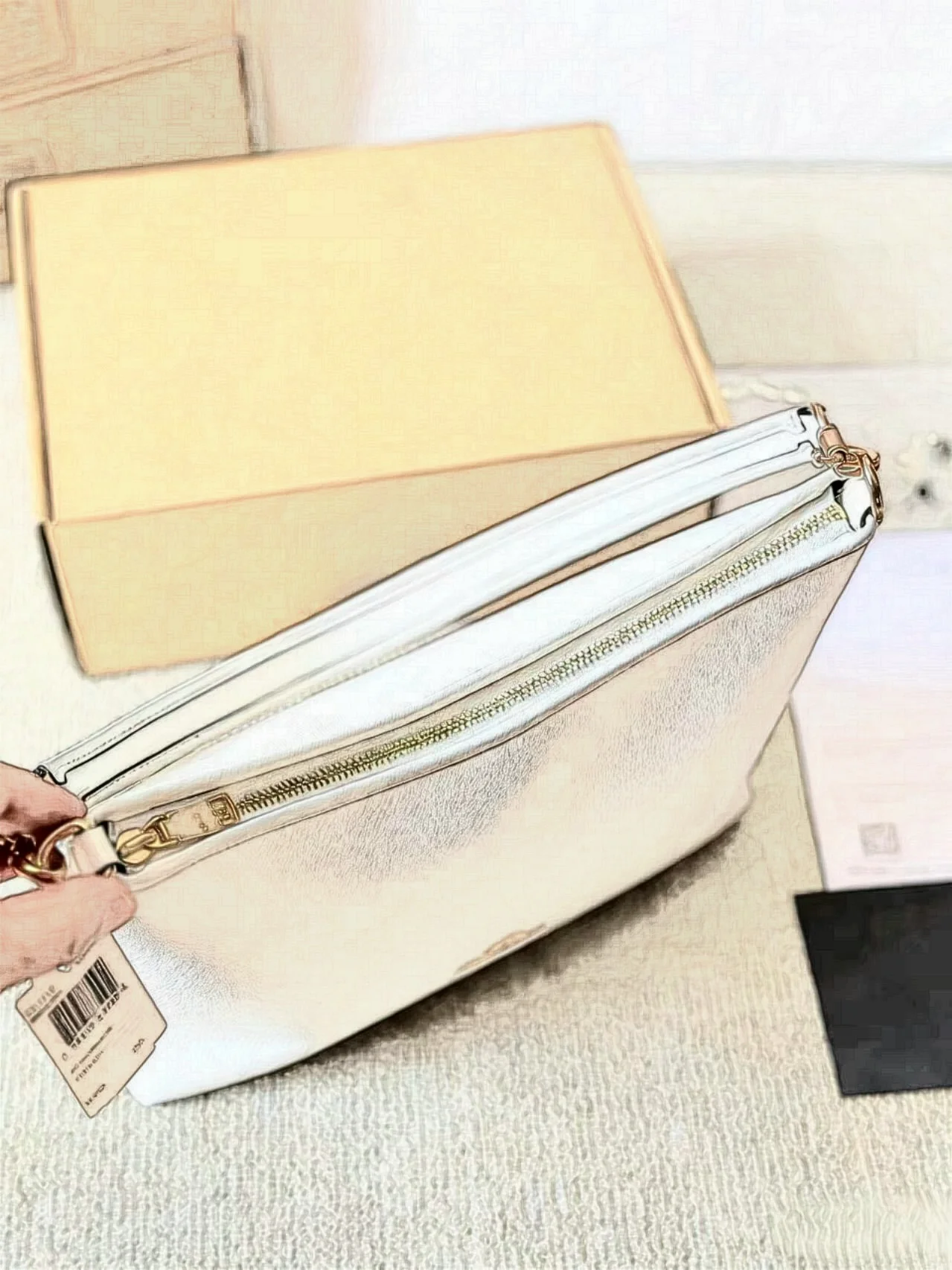 New European-American Vintage Women’s Underarm Shoulder Crossbody Tote Bag Two Straps Zipper PU Lining Polyester High-grade
